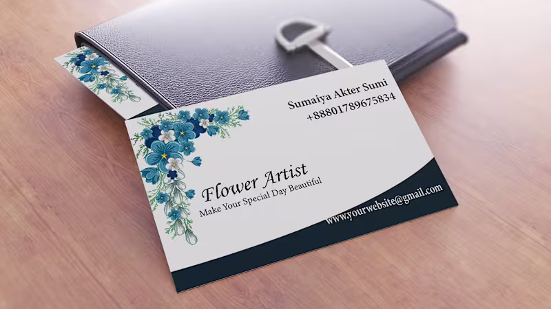 Cover image for Elegant Floral Business Card Design