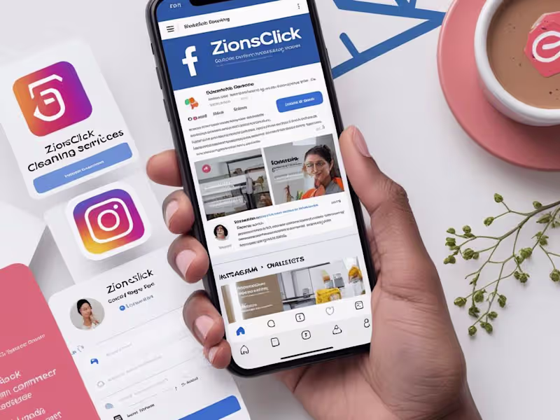 Cover image for ZionsClick Cleaning Services’ Social Media Presence