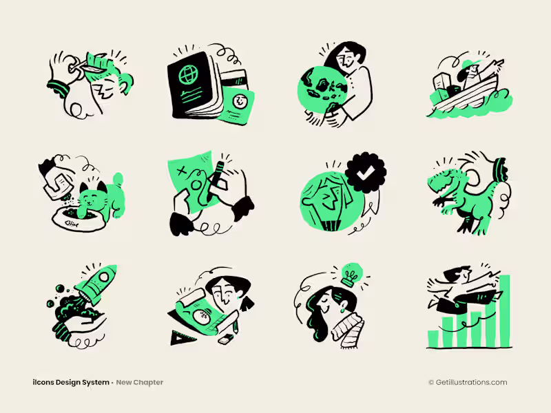 Cover image for Ilcons Design System illustrations