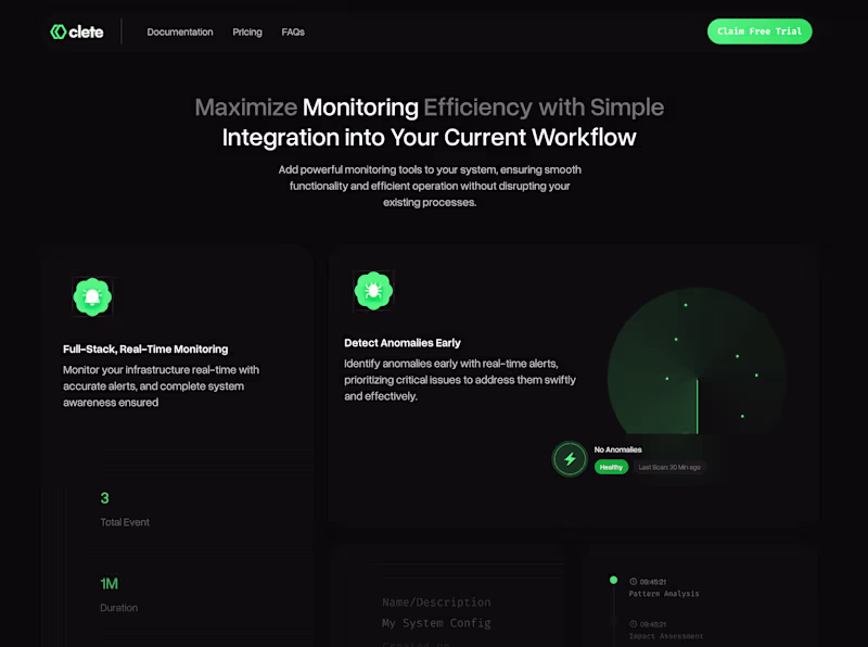 Cover image for Clete AI Web App | AI-powered observability tool