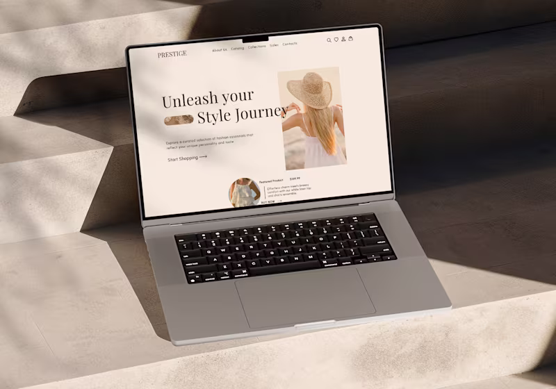 Cover image for Fashion E-commerce Website Design Concept for Prestige