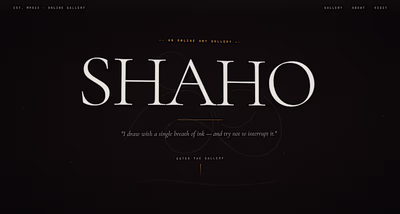 Cover image for Shaho is an online exhibition