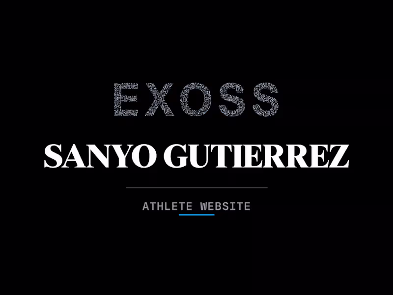Cover image for Sanyo Gutiérrez — A professional