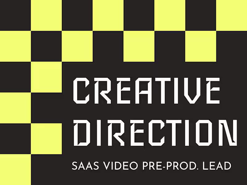 Cover image for 🟡 SaaS Motion Video Creative Direction