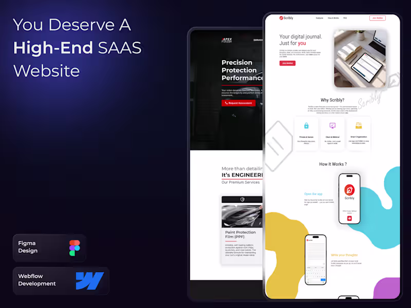 Cover image for Modern SaaS Website Design (Clean, Fast & High-Converting)