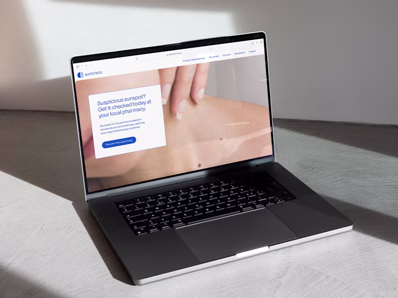 Cover image for Website Design for Spotcheck