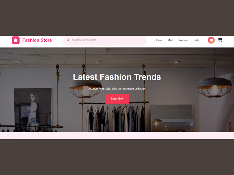 Cover image for Build a Custom E-commerce/Fashion Store Website