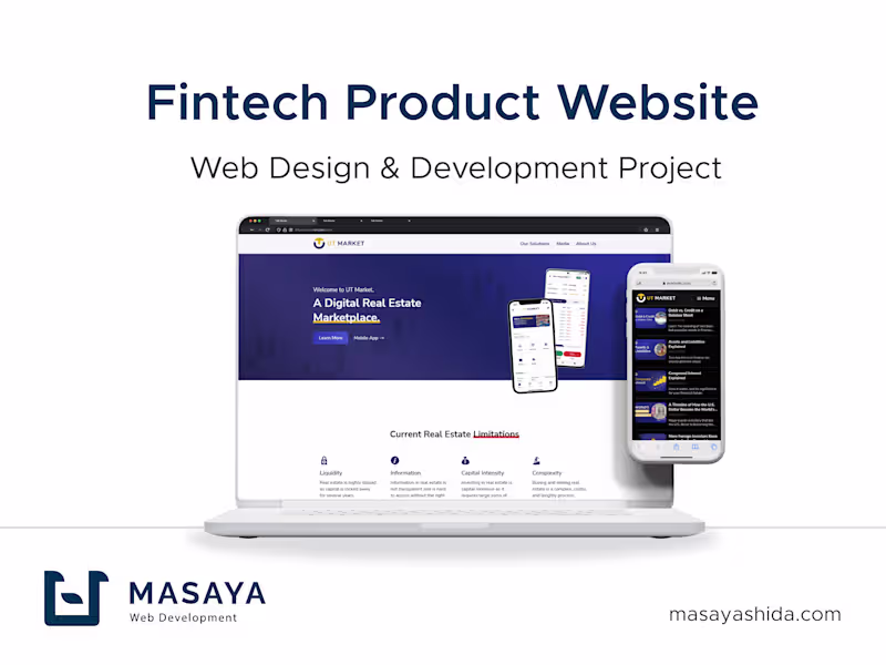 Cover image for Fintech Product Website