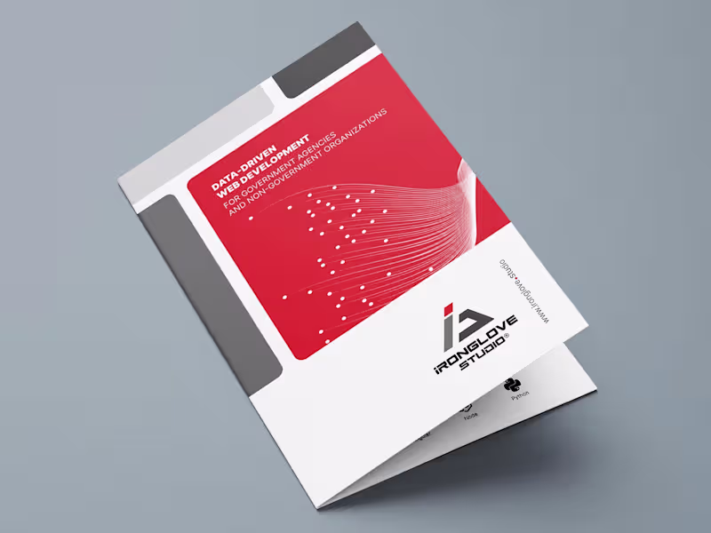 Cover image for IronGlove Studio Sales Brochure Design