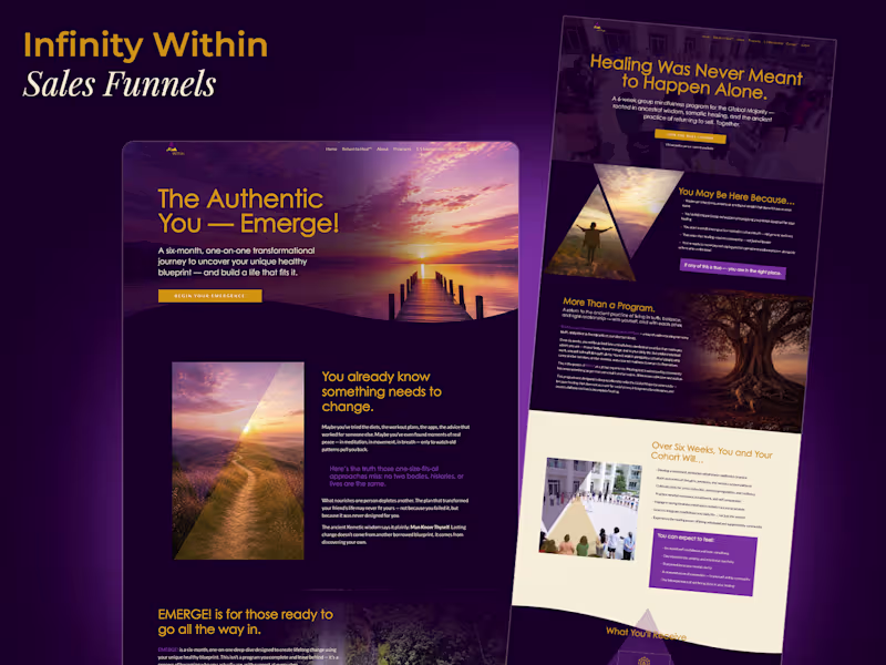 Cover image for Kajabi Funnel Design for EMERGE! & MAAT™ Programs