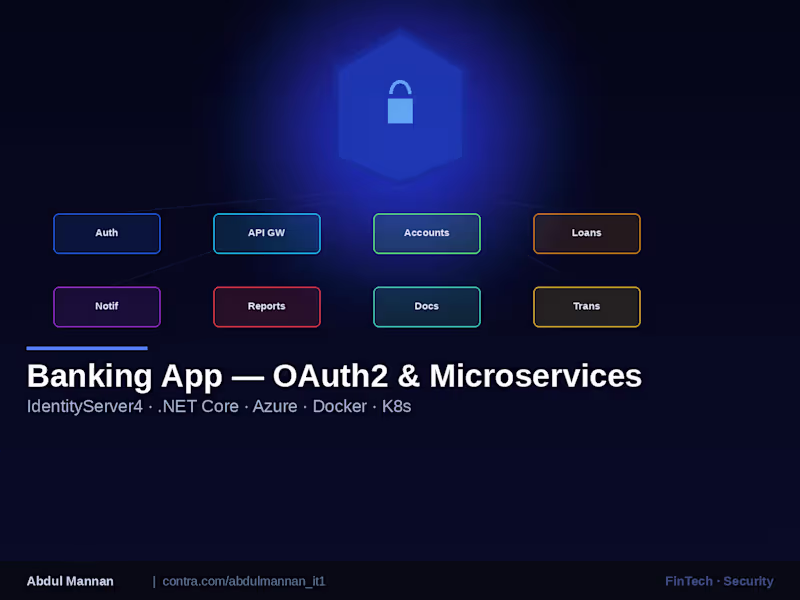 Cover image for Banking App — OAuth2 & Microservices Migration