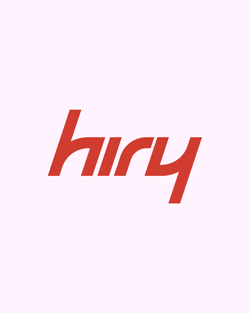 Cover image for Hiry, hire the A-Players! Shipped a full brand + landing pag...