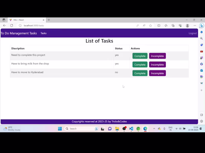Cover image for To Do Management using Spring boot and React