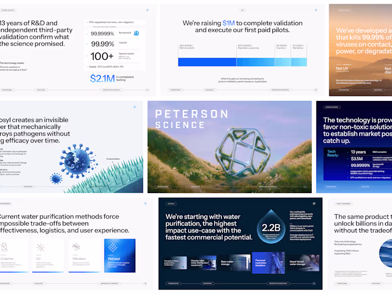 Cover image for Peterson Science :: Presentation Design