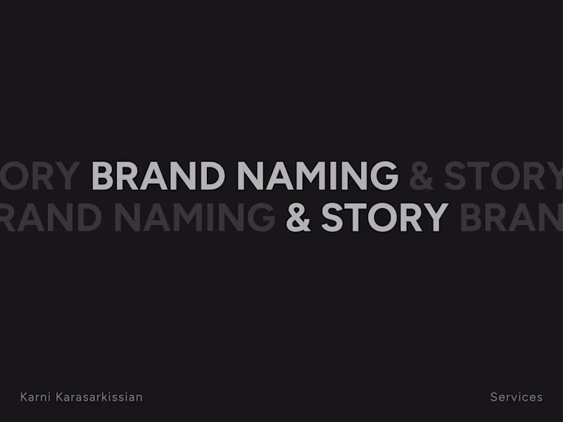 Cover image for Brand Naming & Story
