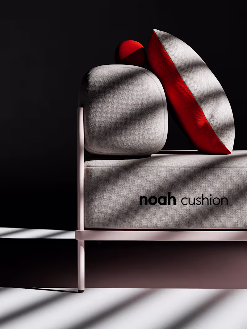 Cover image for Noah Cushion | 3D Furniture | Product Design in Blender