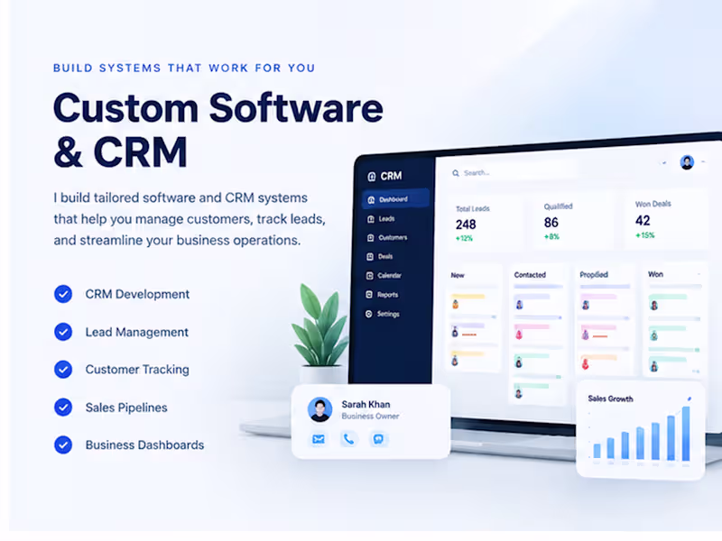 Cover image for Custom Software & CRM Development