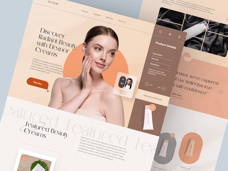 Cover image for Developed a visually appealing skincare