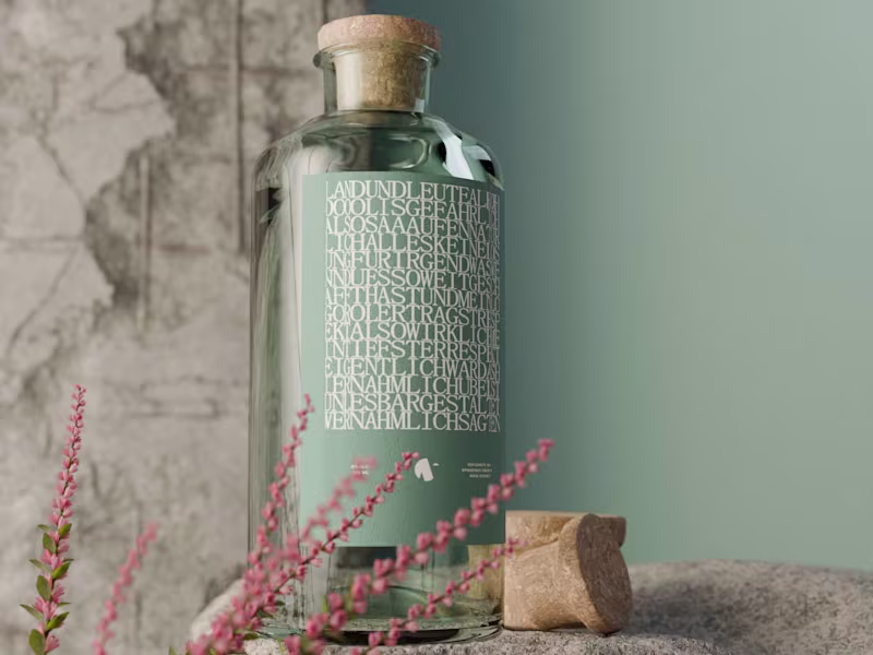 Cover image for Product Render Typo and the bottle