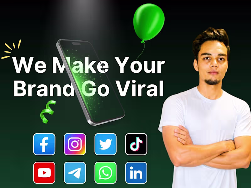 Cover image for I Will Grow Your Brand With Social Media Marketing