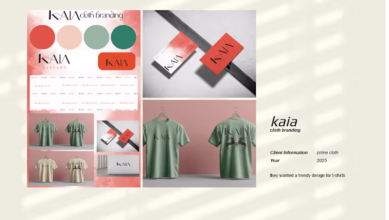 Cover image for KAIA — Clothing Brand Identity