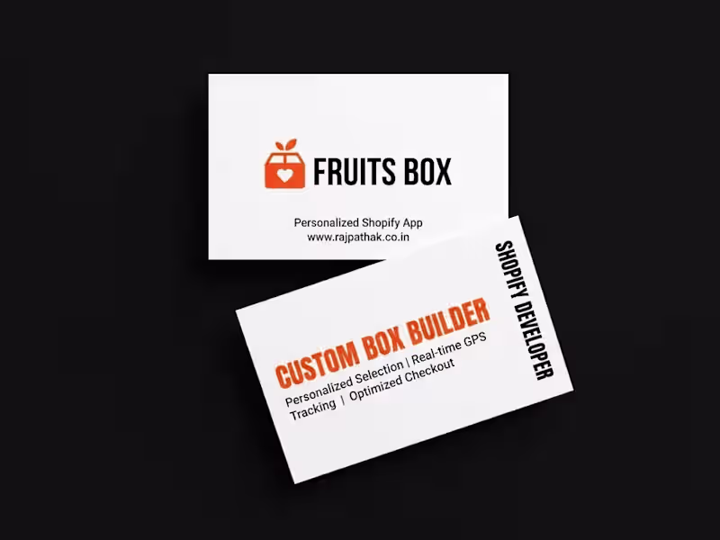 Cover image for Customized Shopify App for Fruits Box