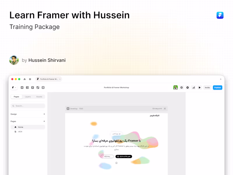 Cover image for Learn Framer with Hussein