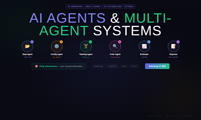 Cover image for AI Agents and Multi-Agent Systems using LangGraph