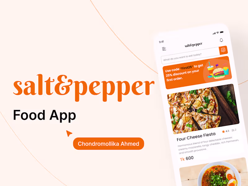 Cover image for Salt & Pepper Food App