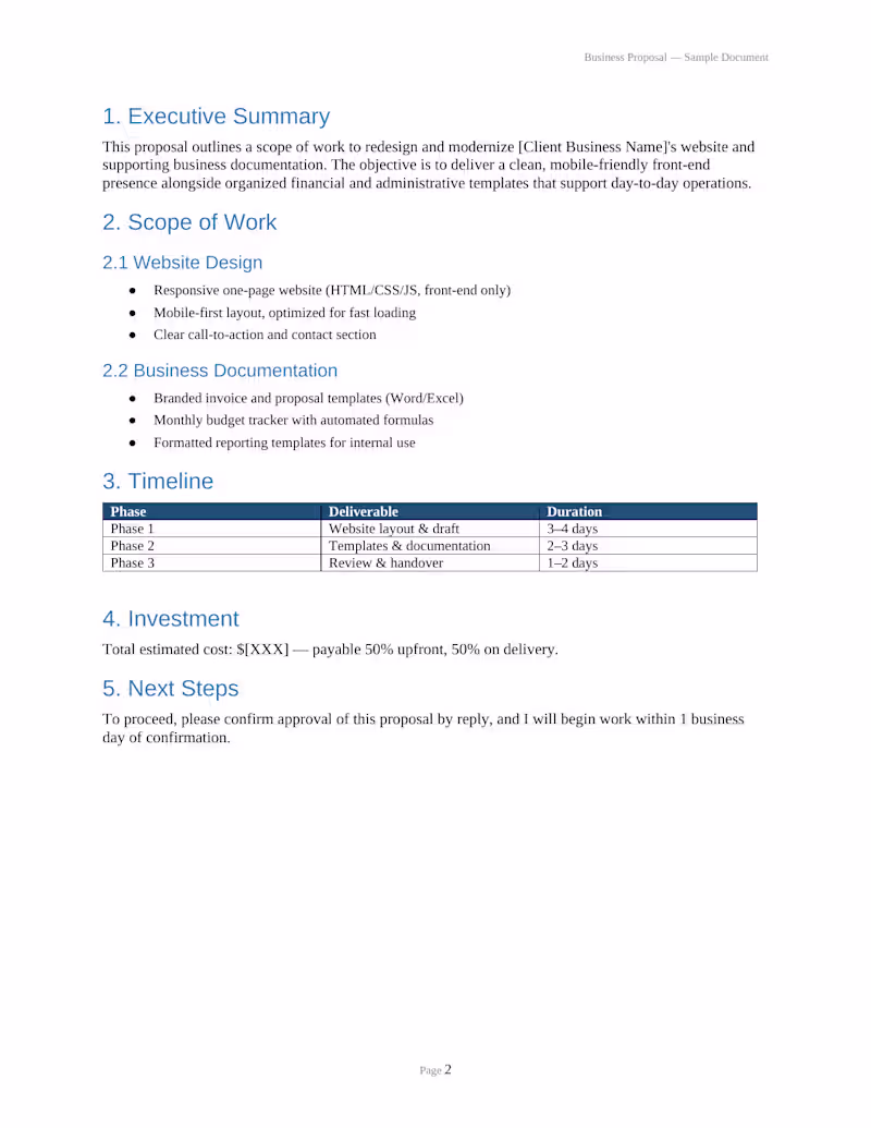 Cover image for Word Document Formatting & Design