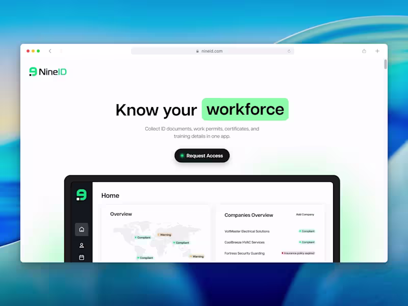 Cover image for Webflow Redesign and Development for NineID