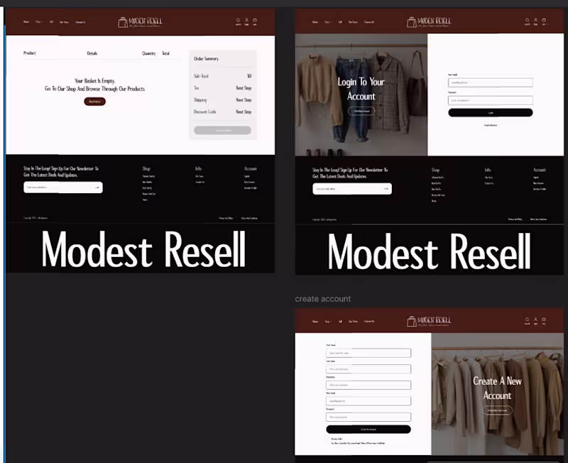 Cover image for Modest Clothing Store
Client Request: 