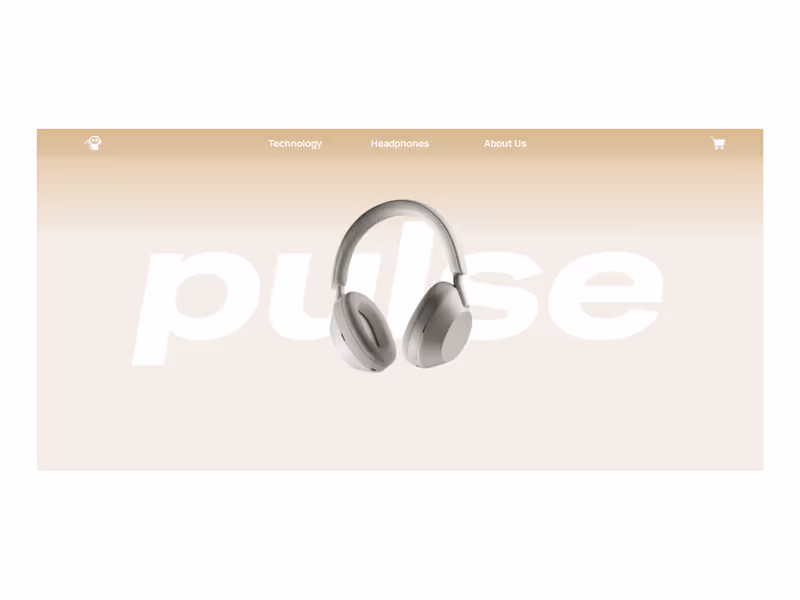 Cover image for PULSE - Headphone Product Landing