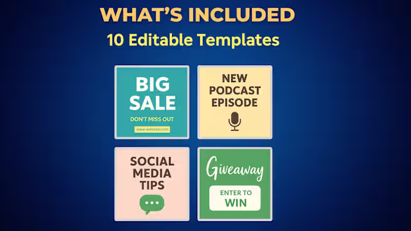 Cover image for Social Media Graphics Pack: What’s Included