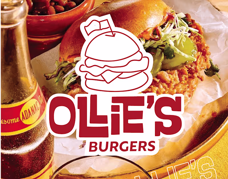 Cover image for ollie's burger branding :: Behance