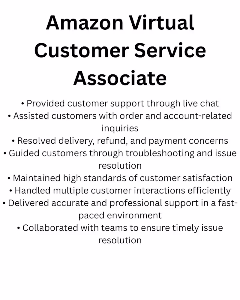 Cover image for Virtual Customer Service Associate with