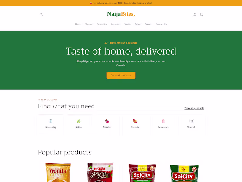 Cover image for Shopify Store Design for an