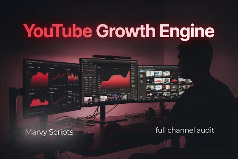Cover image for The YouTube Growth Engine: 3 Highly-Optimized Retention Scripts 