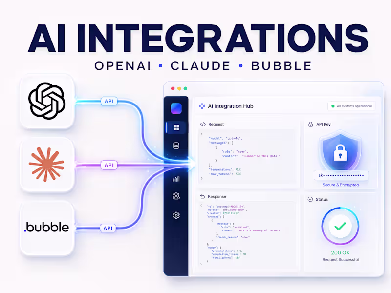 Cover image for OpenAI, Claude and Bubble AI Integration