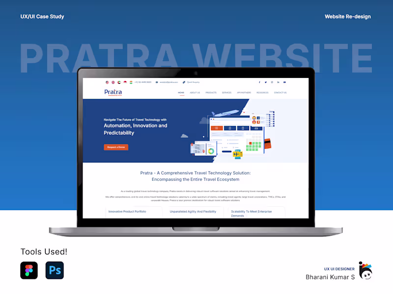 Cover image for Pratra Website Design