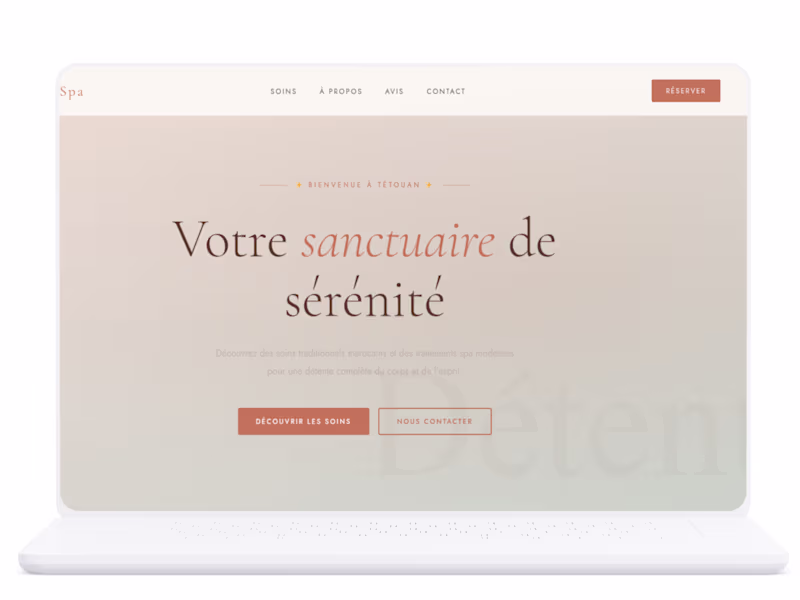 Cover image for Spa Website Development
Developed a fully
