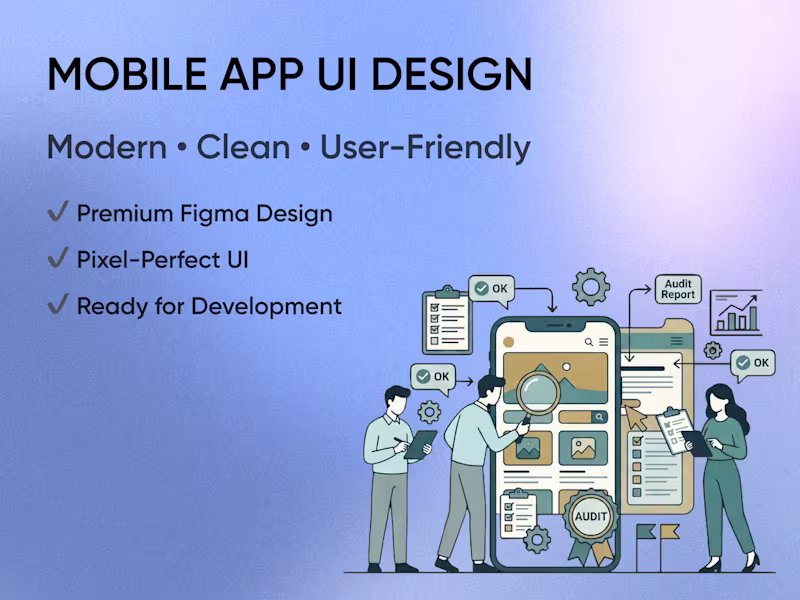 Cover image for A modern and user-friendly mobile app UI design for one screen