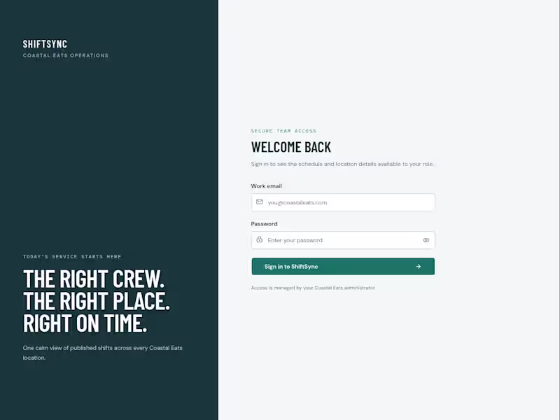 Cover image for ShiftSync is a multi-location staff