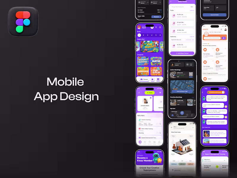 Cover image for Mobile App Design (Figma)