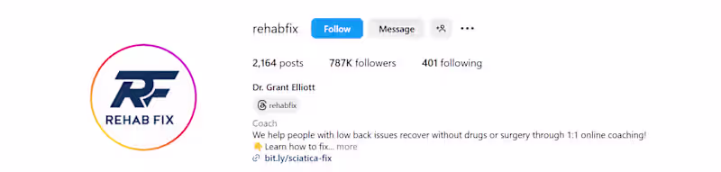 Cover image for Strategy and Video Editing, RehabFix: 1 Million Followers