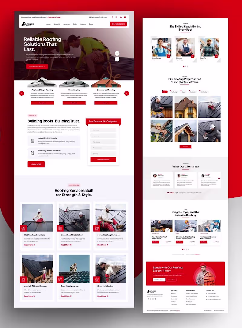 Cover image for Roofing Website Design – Professional,