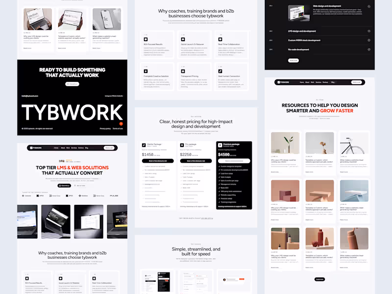 Cover image for Website Redesign for TYBWORK