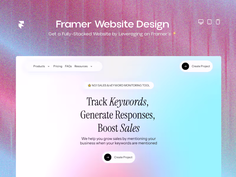 Cover image for Sales Funnel Design on Framer