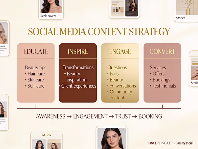 Cover image for AURA Beauty & Spa Social Media Strategy Project
