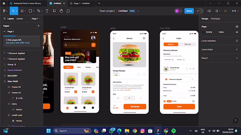 Cover image for Restaurant App mockup Design